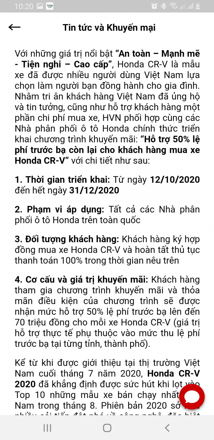 Crv khuyến mãi bao giấy