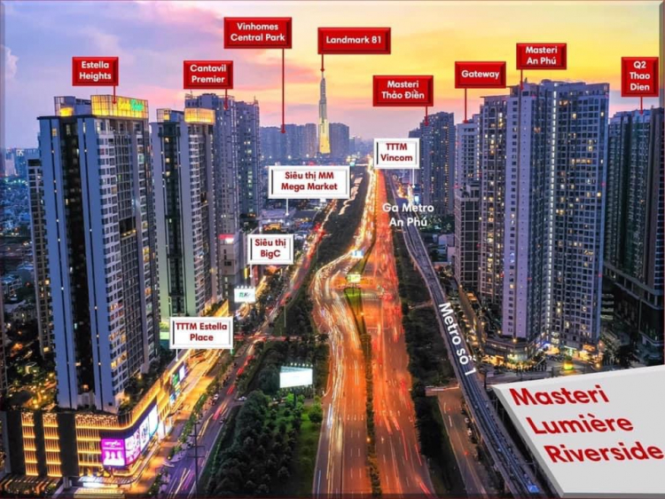 Quận 2 : Masterise Lumiere Riverside hay Masteri Parkland (cũ) Quận 2 : Masterise Lumiere Riverside hay Masteri Parkland (cũ)