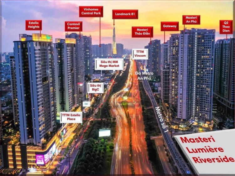 Quận 2 : Masterise Lumiere Riverside hay Masteri Parkland (cũ) Quận 2 : Masterise Lumiere Riverside hay Masteri Parkland (cũ)