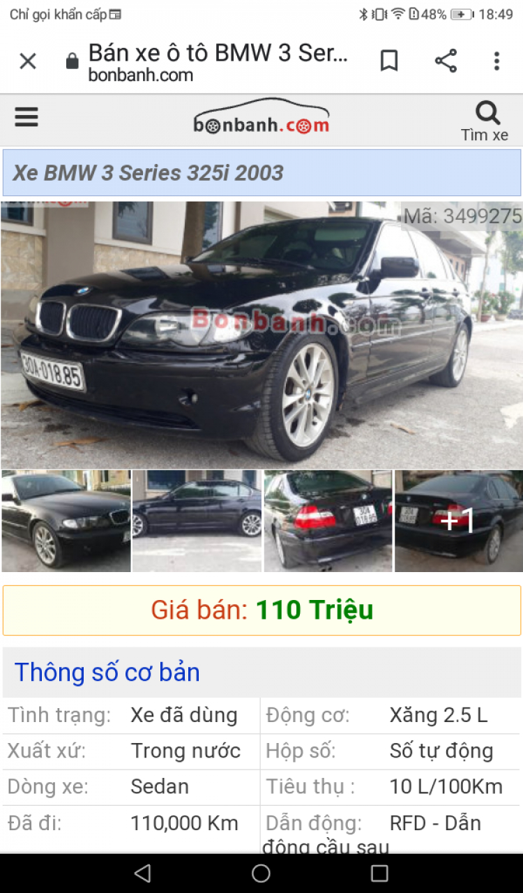 Hết thời, BMW 3 Series đời 2004 bán lại giá chưa tới 150 triệu đồng