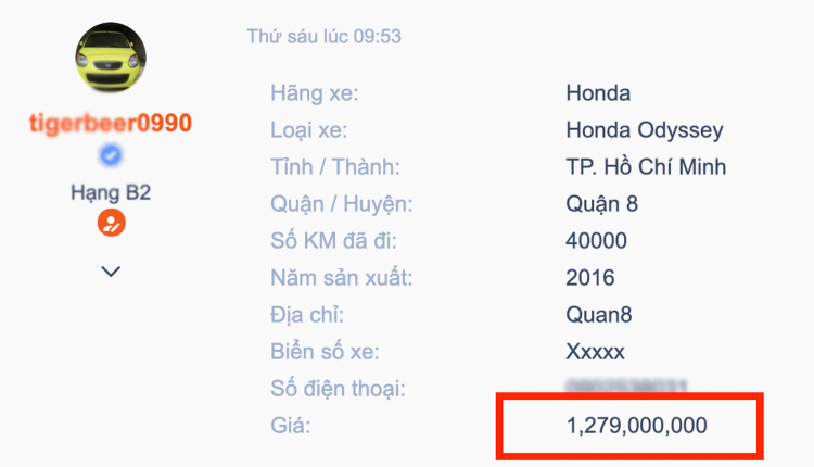 Sử dụng gần 5 năm, Honda Odyssey vẫn “có giá” hơn Kia Sedona máy dầu mới Sử dụng gần 5 năm, Honda Odyssey vẫn “có giá” hơn Kia Sedona máy dầu mới