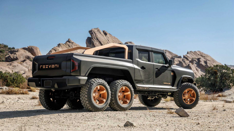 Rezvani Hercules 6x6: “vua bán tải” 6 bánh mạnh tới 1.300 mã lực