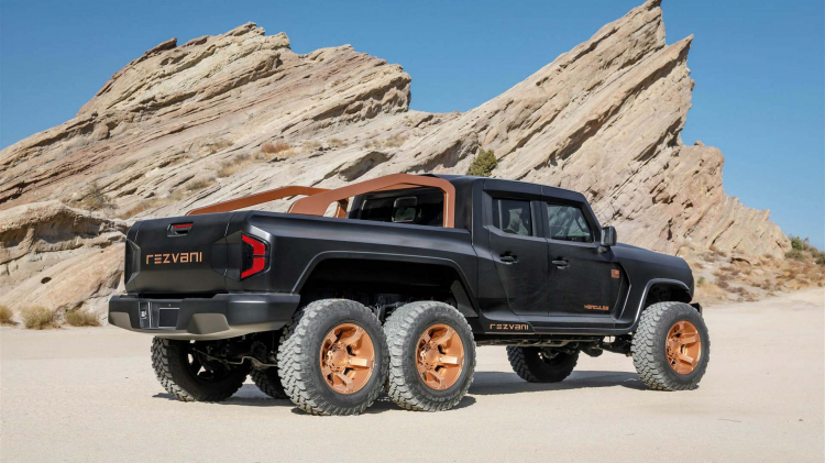 Rezvani Hercules 6x6: “vua bán tải” 6 bánh mạnh tới 1.300 mã lực