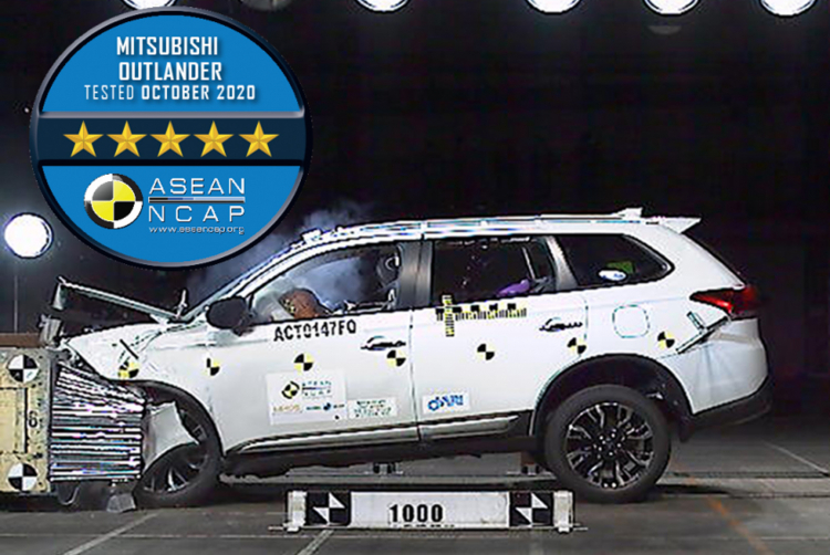 Mitsubishi Outlander 2020 đạt chứng nhận ASEAN NCAP 5 sao