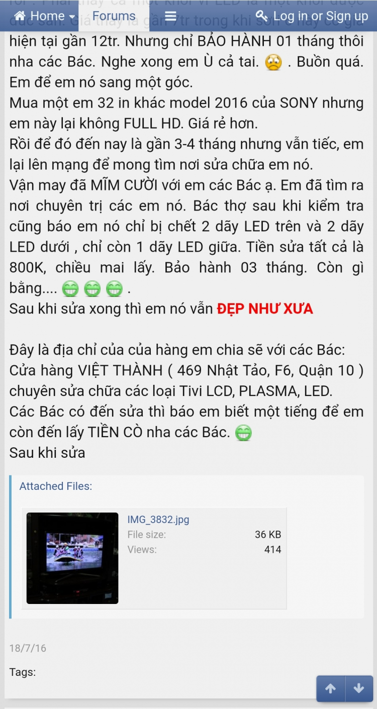 Tivi samsung bị đen màn hình sữa được hok mấy bác ??? Tivi samsung bị đen màn hình sữa được hok mấy bác ???