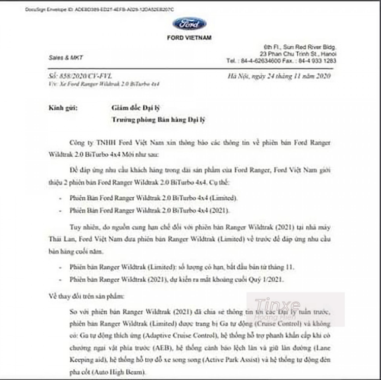 Ford Ranger Wildtrak và XLS 2021 về đại lý tại Việt Nam, sẵn sàng ra mắt