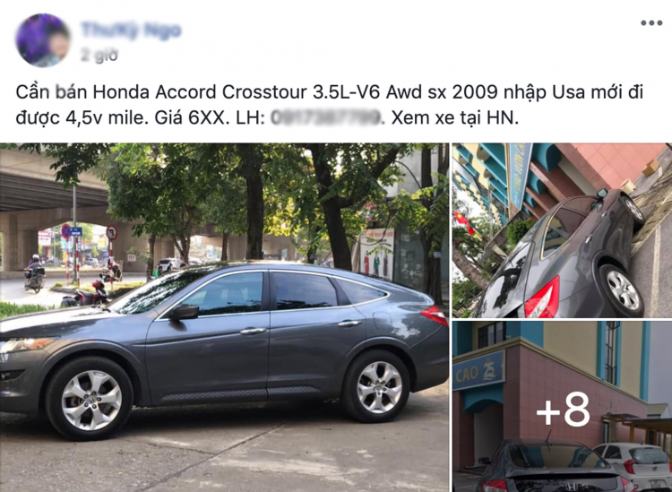 Hàng hiếm Honda Accord Crosstour đời 2009 tại Việt Nam