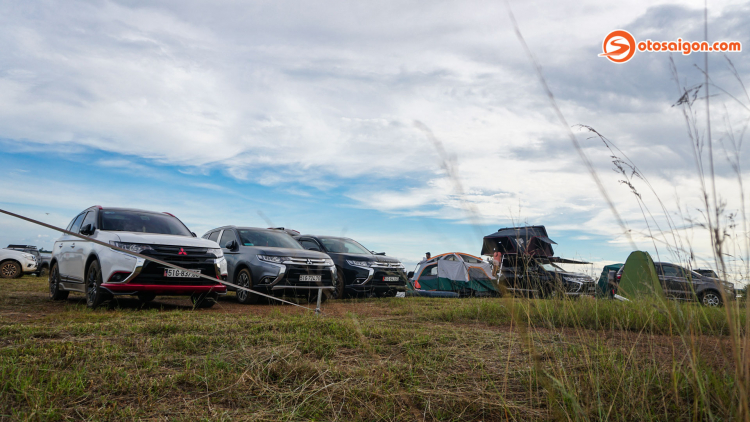 Toàn cảnh Mitsubishi Adventure 2020 với hơn 50 xe tham gia tại hồ Trị An