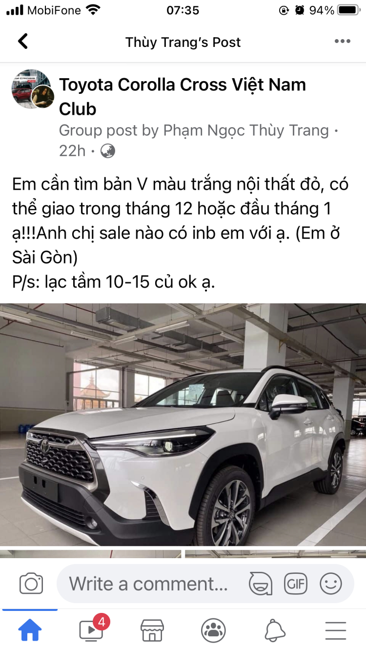 Toyota Corolla Cross mới