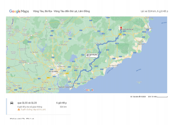 Tư vấn đường lên Đà Lạt, xuất phát từ Vũng Tàu Tư vấn đường lên Đà Lạt, xuất phát từ Vũng Tàu