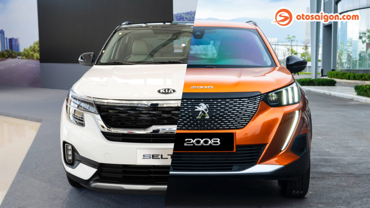 So sánh Kia Seltos và Peugeot 2008 bản full trang bị: chênh 100 triệu đồng chọn CUV đô thị Hàn hay Pháp?