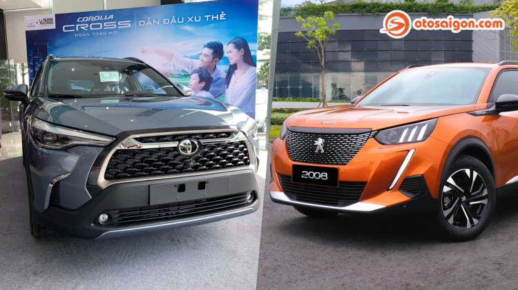 So sánh Peugeot 2008 GT-Line và Toyota Corolla Cross V: cùng tầm giá 820 triệu chọn CUV đô thị nào?