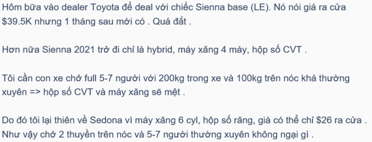 Xe KIA SEDONA 2021 thì sao nhỉ?