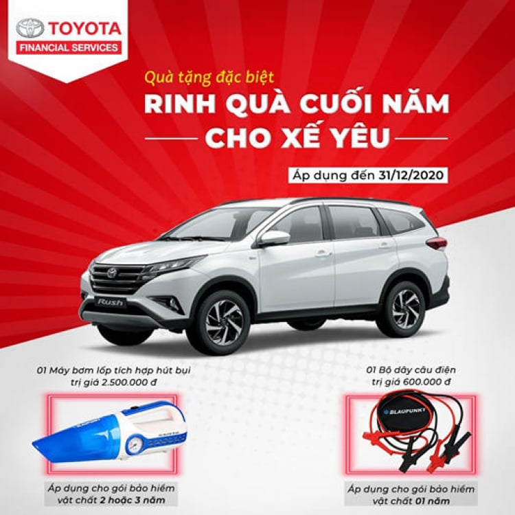 Sở hữu Toyota Rush dễ dàng hơn với gói vay từ công ty tài chính Toyota Việt Nam (TFSVN)