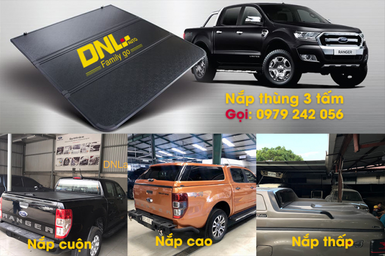 Nắp thùng xe bán tải Ford Ranger TPHCM ở đâu làm kỹ lưỡng