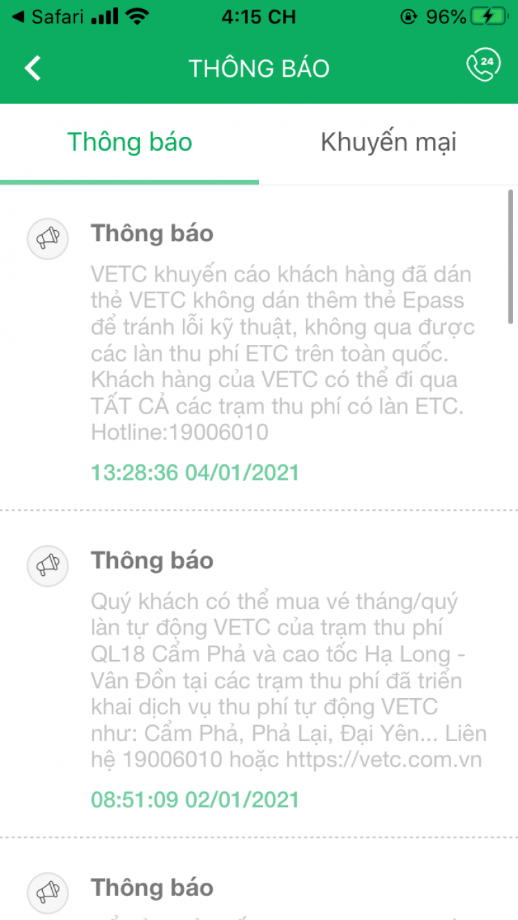 Thêm nhiều trạm thu phí có VETC