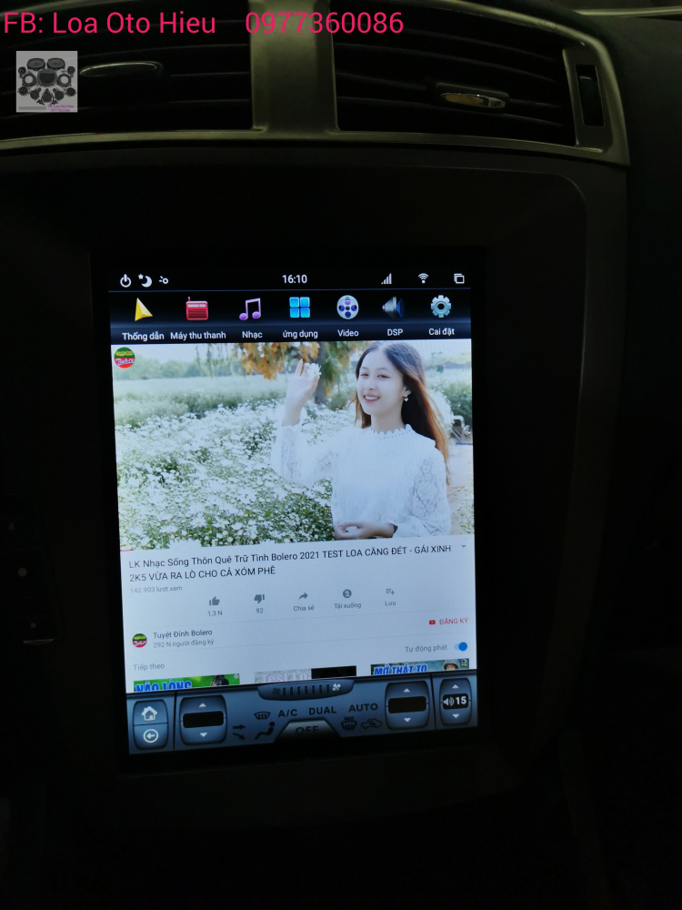 Độ âm thanh full Mark Levinson vho Lexus và màn hình Tesla.