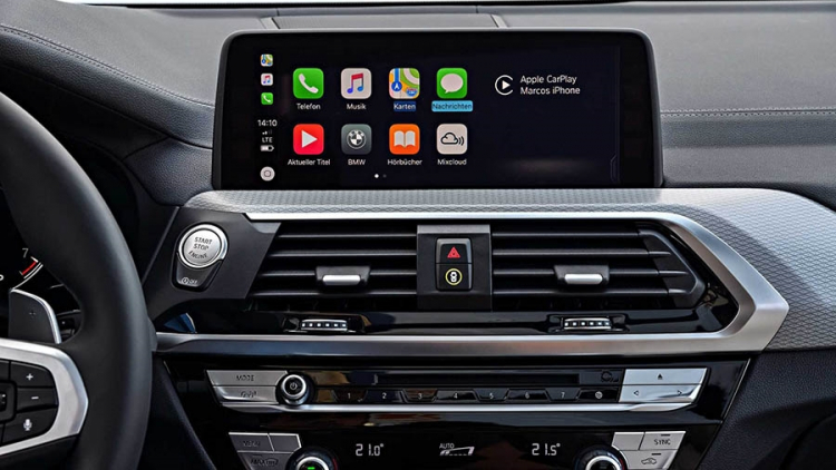Hỗ trợ Apple carplay trên BMW X3