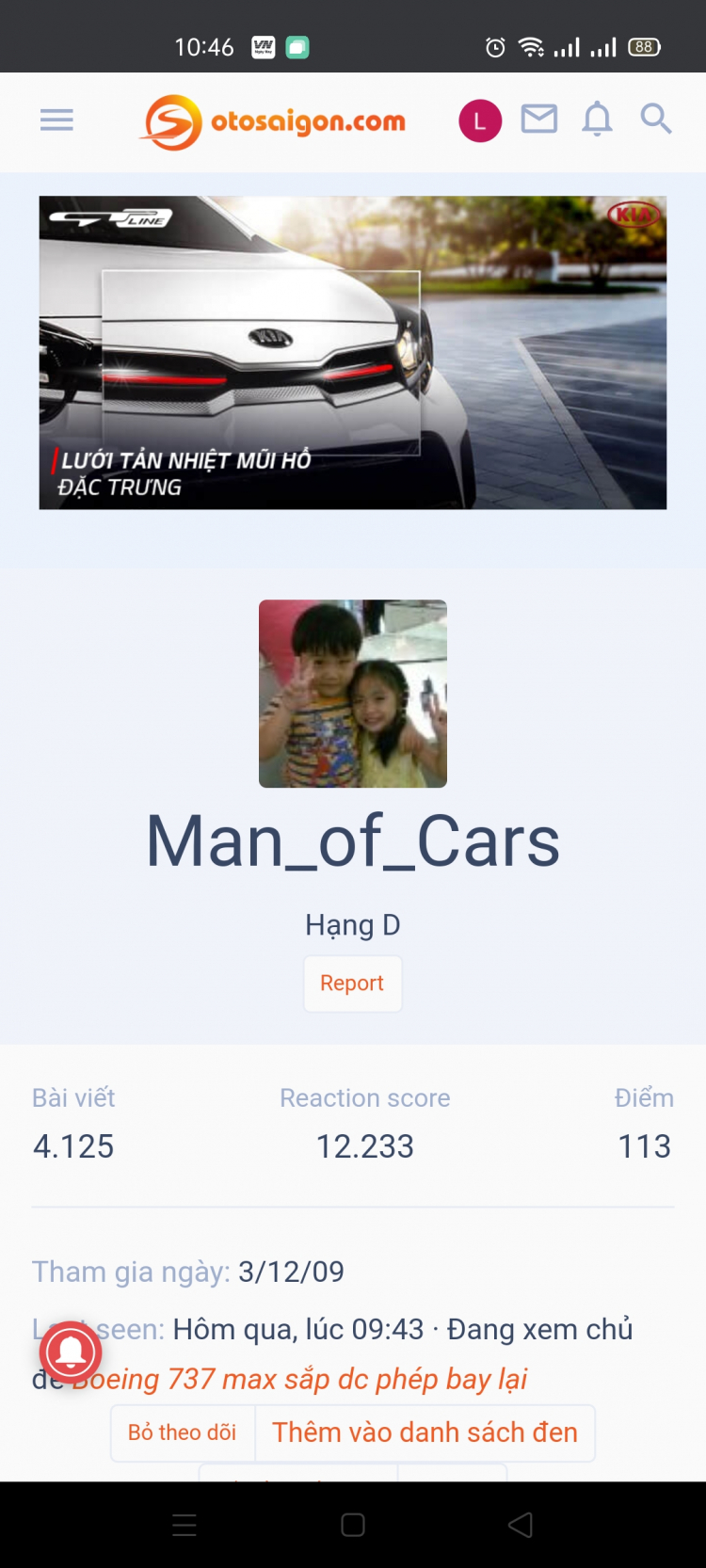 Hỏi thông tin về Bác nick là: Man_of_Cars