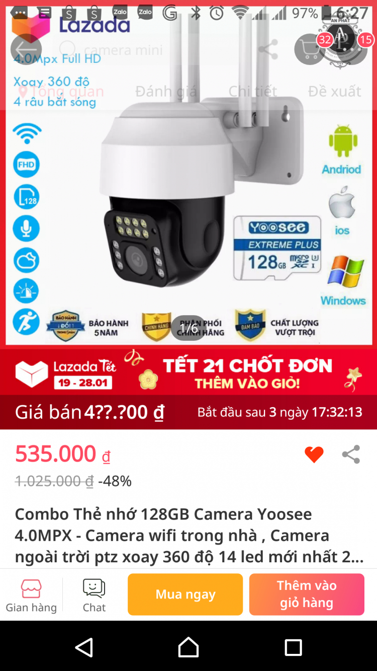 Camera wifi ngoài trời ?