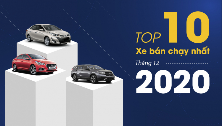 [Infographic] Top 10 xe bán chạy tại Việt Nam tháng 12/2020: Chốt năm ấn tượng của tất cả dòng xe