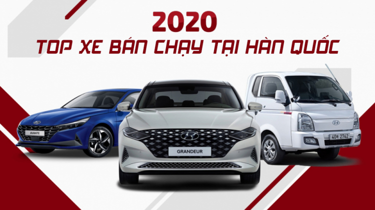 Top xe bán chạy tại thị trường Hàn Quốc năm 2020: Kia và Hyundai thống trị tuyệt đối