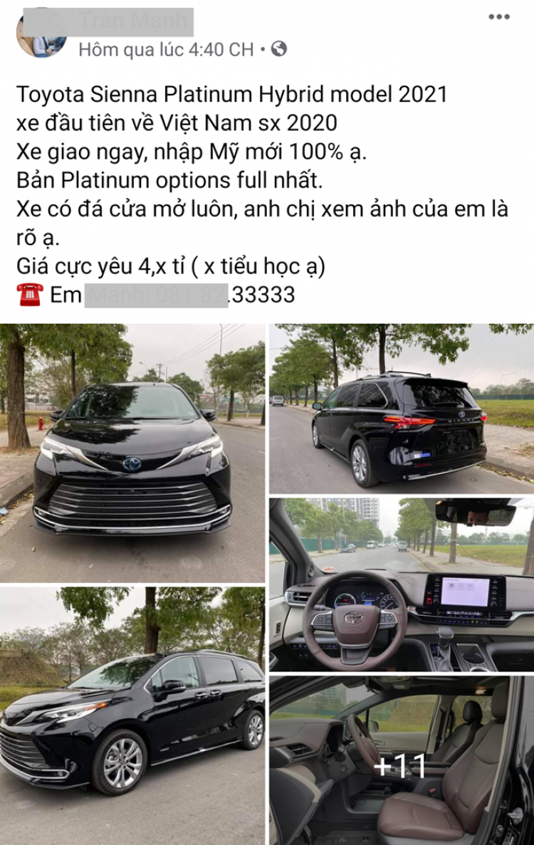 Cận cảnh Toyota Sienna 2021 đầu tiên về Việt Nam: có xứng đáng giá hơn 4,3 tỷ đồng?