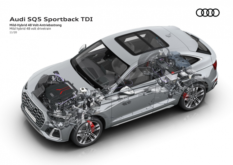 Audi SQ5 Sportback 2021 ra mắt: SUV lai coupe mạnh 336 mã lực