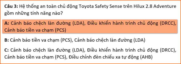 Minigame “Hiểu về Hilux” đã tìm ra người thắng cuộc, nhận quà giá trị từ Toyota