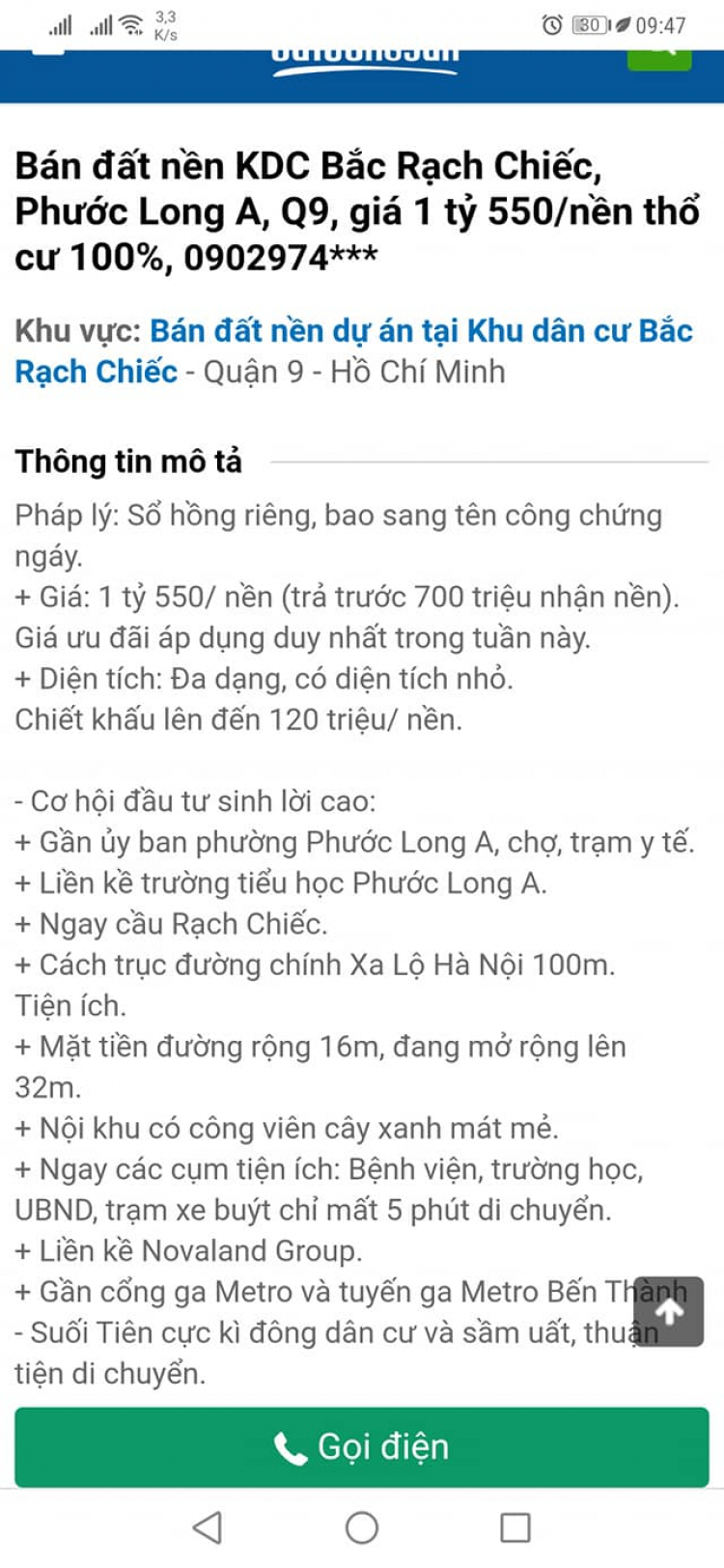 Cập Nhật Tình Hình KDC Bắc Rạch Chiếc