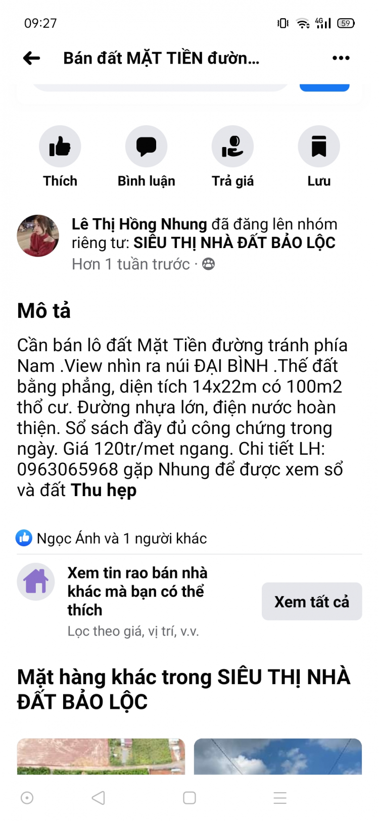 Thông tin xoay quanh BĐS Bảo Lộc.