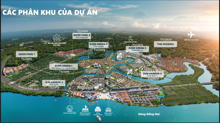 Dự án AQUA CITY của Novaland ở thành phố Biên Hòa, tỉnh Đồng Nai