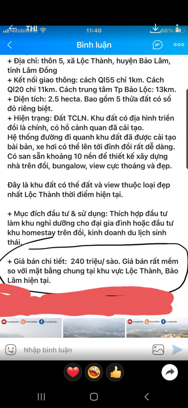 Thông tin xoay quanh BĐS Bảo Lộc.