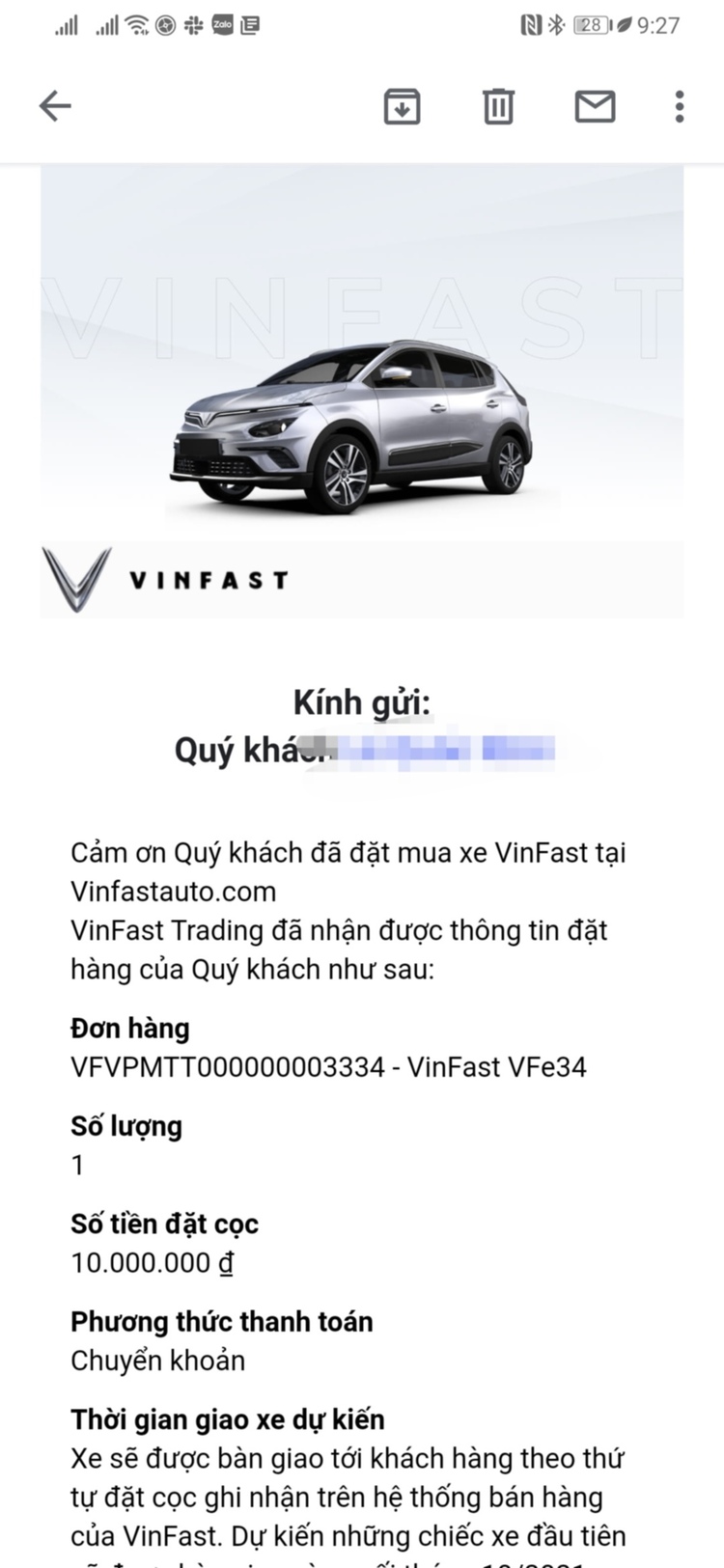 VinFast chuẩn bị trình làng xe hơi điện