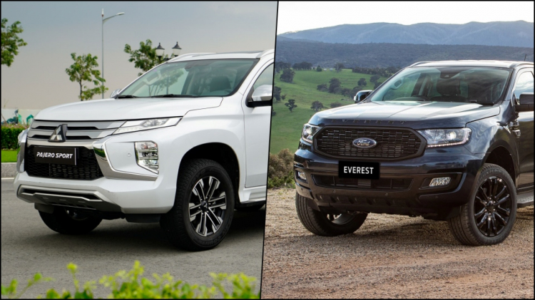 Phân vân giữa Mitsubishi Pajero Sport 4x2 và Ford Everest Sport 4x2 Phân vân giữa Mitsubishi Pajero Sport 4x2 và Ford Everest Sport 4x2