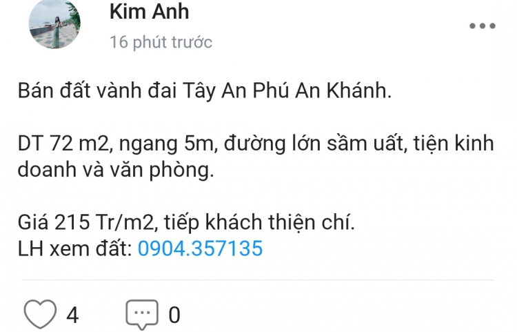 Mặt Tiền Vành Đai Tây APAK Q2...