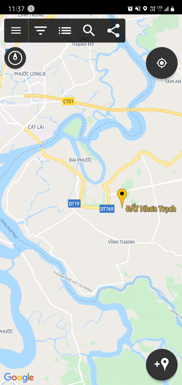 Đất thị trấn Hiệp Phước - Nhơn Trạch