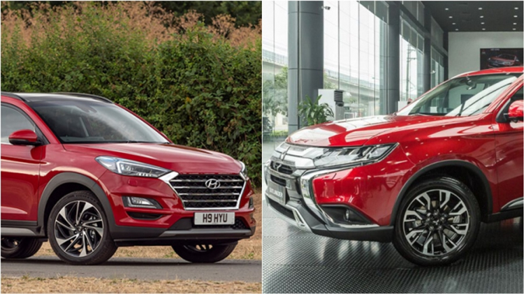 Xin tư vấn Hyundai Tucson và Mitsubishi Outlander tiêu chuẩn