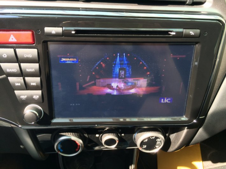 Mới lắp DVD cho honda city 2014