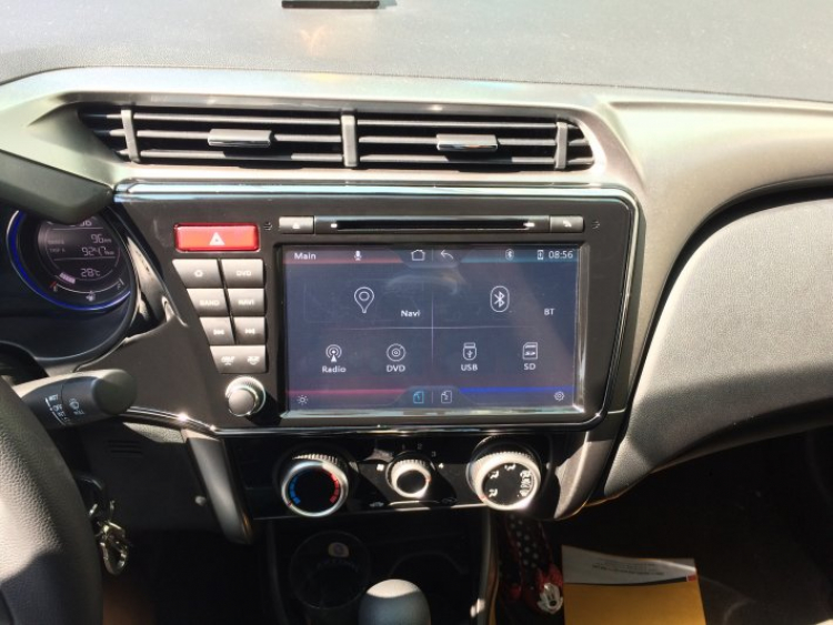 Mới lắp DVD cho honda city 2014