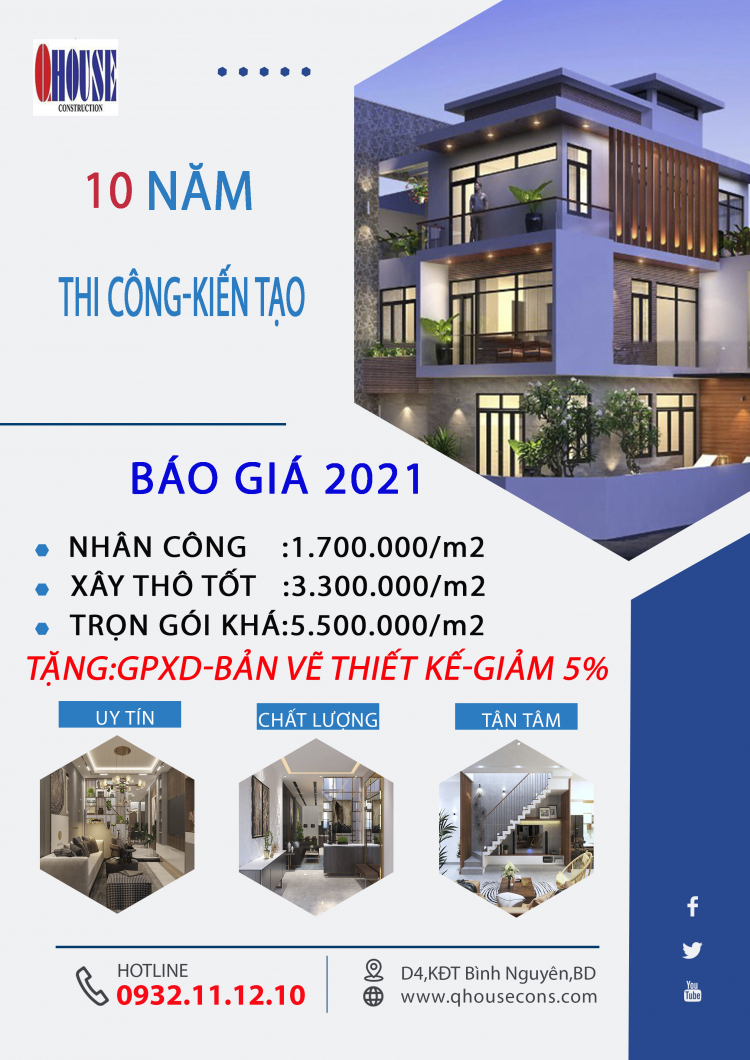 Nhà thầu xây dựng QHOUSE