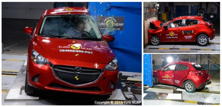 Mazda 2 2015 được Euro NCAP đánh giá an toàn 4 sao