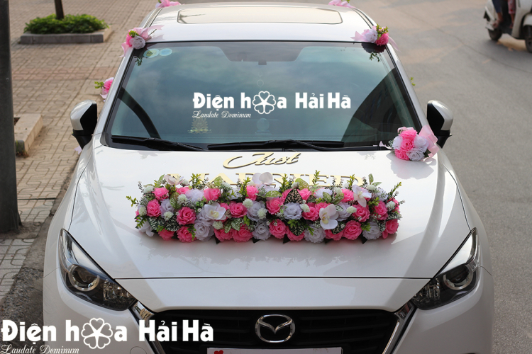 Bán hoa lụa trang trí xe cưới toàn quốc Bán hoa lụa trang trí xe cưới toàn quốc
