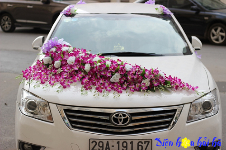 Bán hoa lụa trang trí xe cưới toàn quốc Bán hoa lụa trang trí xe cưới toàn quốc