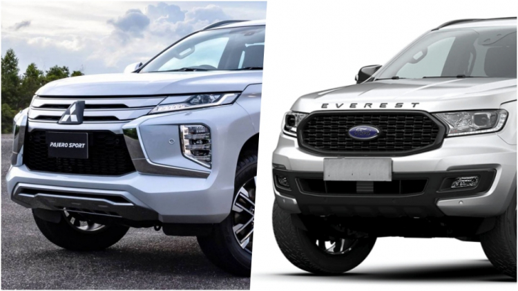 SUV 1 cầu, nên chọn Ford Everest hay Pajero Sport các bác?