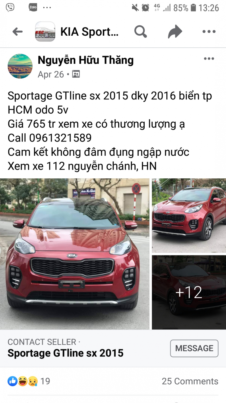 [Thảo Luận] Xe Hàn Kia Sportage sau 7 năm và 73.000 km