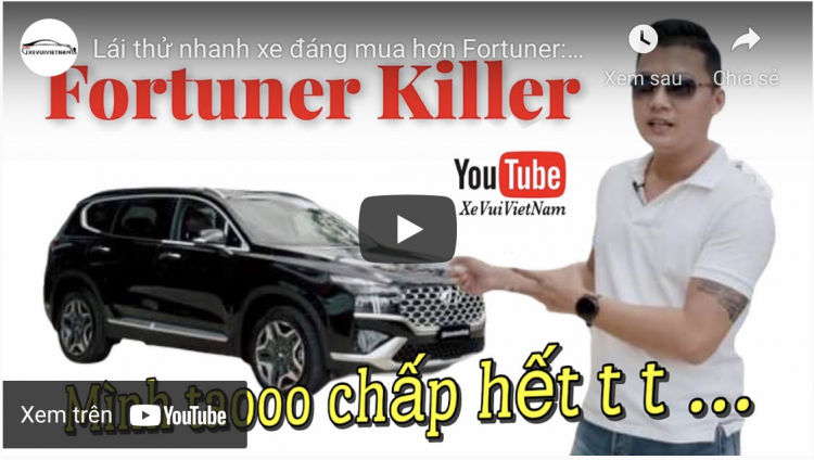 New Santa Fe vs New Sorento đúng là cân tài cân sức New Santa Fe vs New Sorento đúng là cân tài cân sức