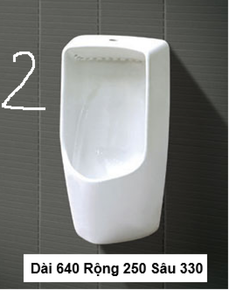 Nhờ các bác tư vấn lựa chọn mẫu Lavabo và Bồn tiểu nam.