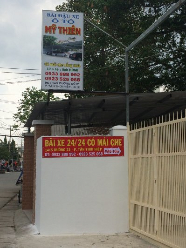 Cập nhật các địa điểm, bãi giữ xe ô tô 24/24 khu vực TP. Hồ Chí Minh theo các quận Cập nhật các địa điểm, bãi giữ xe ô tô 24/24 khu vực TP. Hồ Chí Minh theo các quận