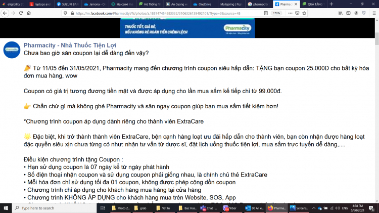 Pharmacity ưu đãi tốt thặc...